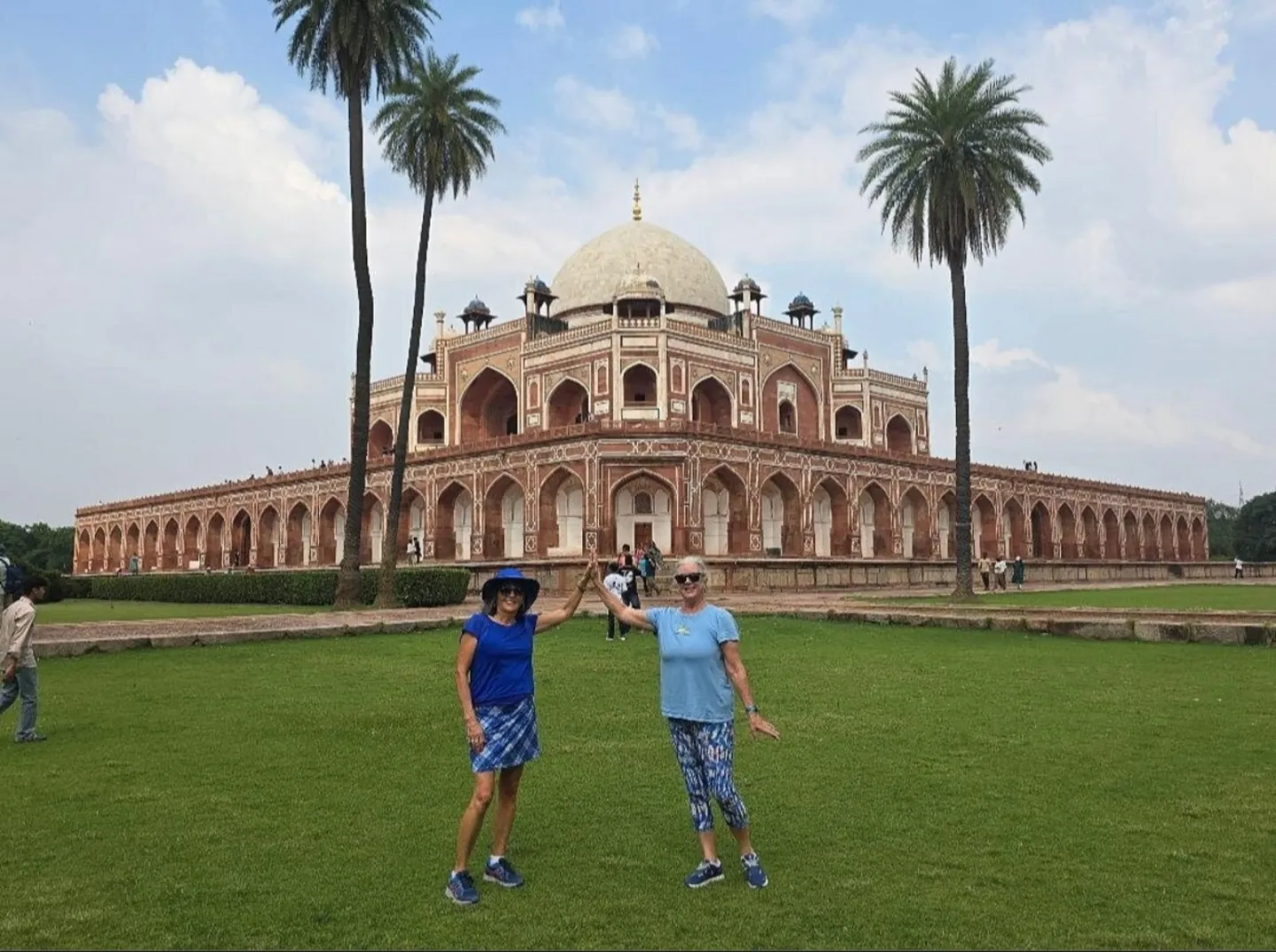 Visitors in the gardens of Humayun’s Tomb, Delhi
